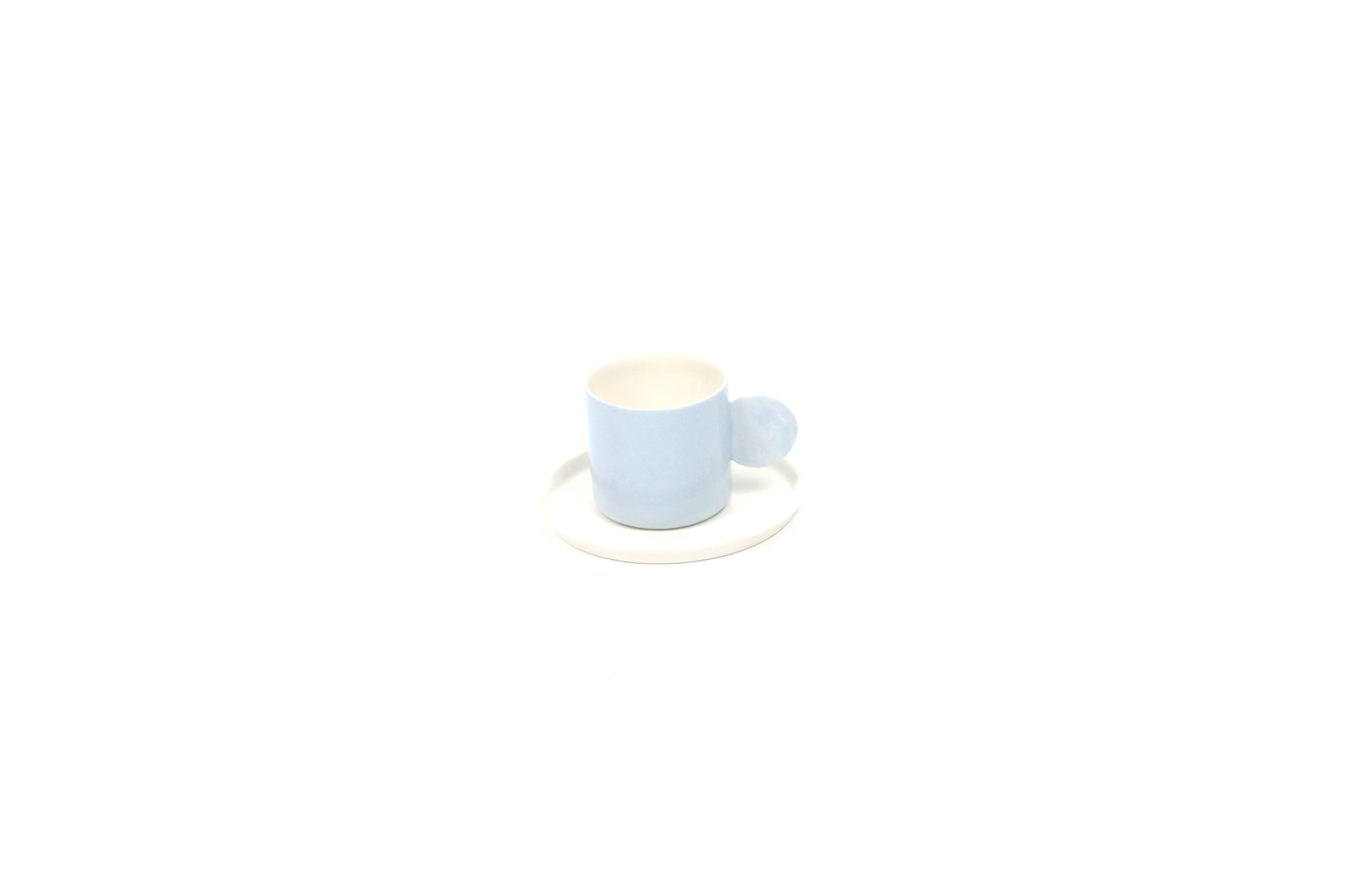 Baby Blue El Yapımı Porselen Fincan